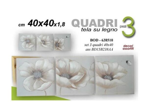 QUADRI SET/3 ASS. 40*40*1,8 BD15B238AA ART.638510
