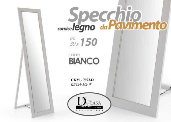 SPECCHIO ENEA BIANCO 39*150CM KE422 ART. 792342