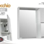 SPECCHIO BIANCO 1ANTINA 73*12*63CM NW-80811 ART.808975