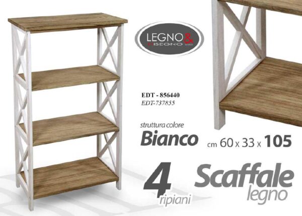 SCAFFALE A 4 60*33*105CM EDT-737855 ART.856440