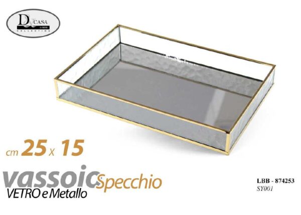 VASSOIO SPECCHIO 25*15CM SY001 ART.874253
