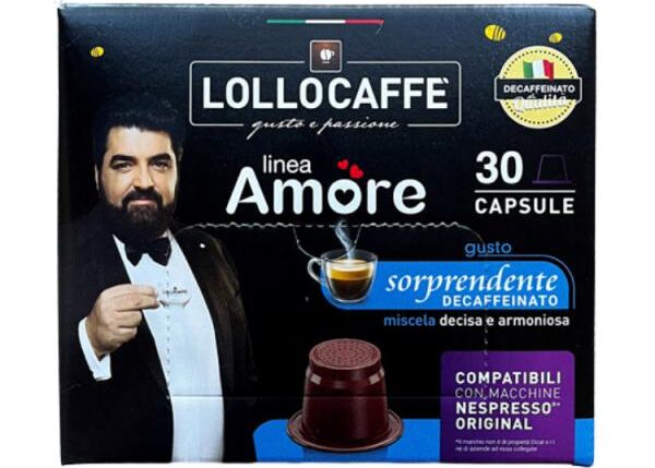 LOLLO CAFFE' CAPS LINEA AMORE GUSTO SORPRENDENTE DEC COMPATIBILE NESPRESSO ORIGINAL