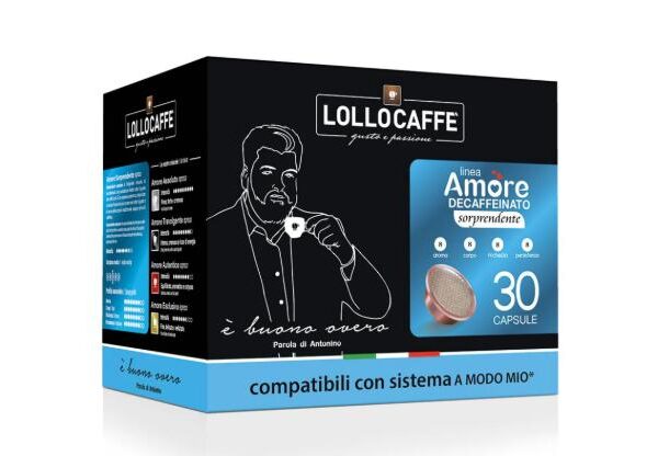 LOLLO CAFFE' CAPS LINEA AMORE GUSTO SORPRENDENTE DEC COMPATIBILE LAVAZZA A MODO MIO 30PZ