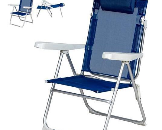 SEDIA RECLIN. ALL/TXT 61,5X57X96,5 BLU ART.3310569