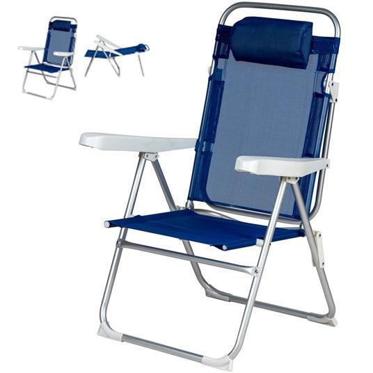SEDIA RECLIN. ALL/TXT 61,5X57X96,5 BLU ART.3310569 SEDIA RECLIN. ALL/TXT 61,5X57X96,5 BLU ART.3310569