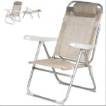 SEDIA RECLIN. ALL/TXT 61,5X57X96,5 BEIGE ART.3310570