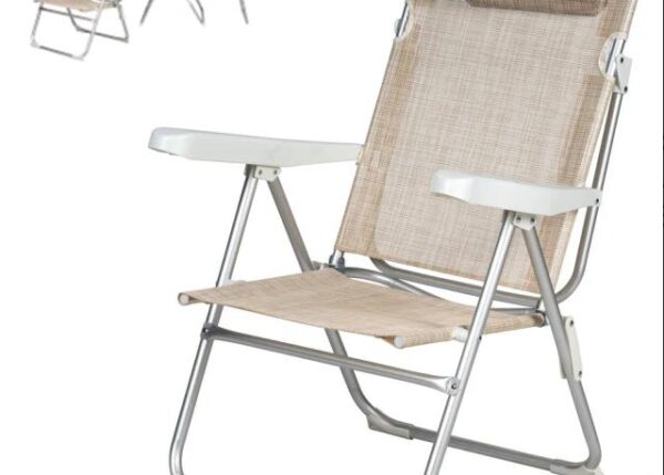 SEDIA RECLIN. ALL/TXT 61,5X57X96,5 BEIGE ART.3310570