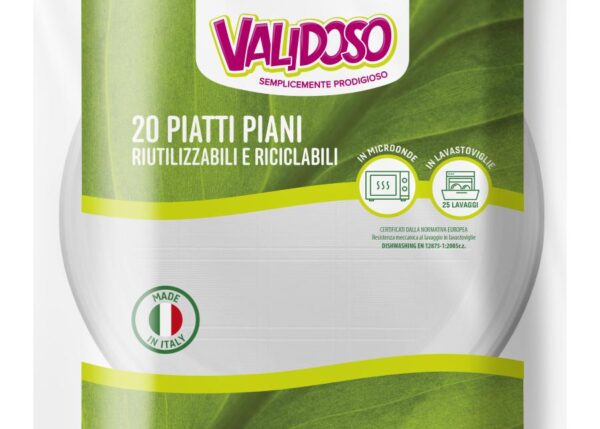VALIDOSO PIATTI PIANI RIUTILIZZABILI 1KG