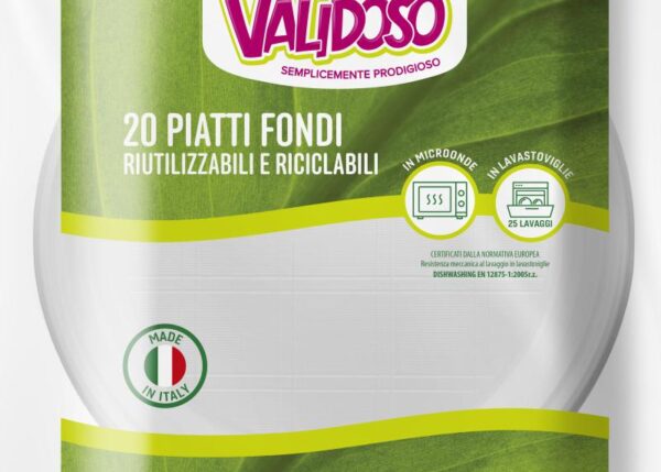 VALIDOSO PIATTI FONDI RIUTILIZZABILI 1KG