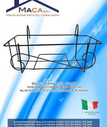 BALCONIERA CIARY 40CM NERO $