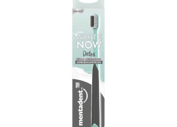 MENTADENT SPAZZOLINO WHITE NOW CARBONE EXTRA SOFT