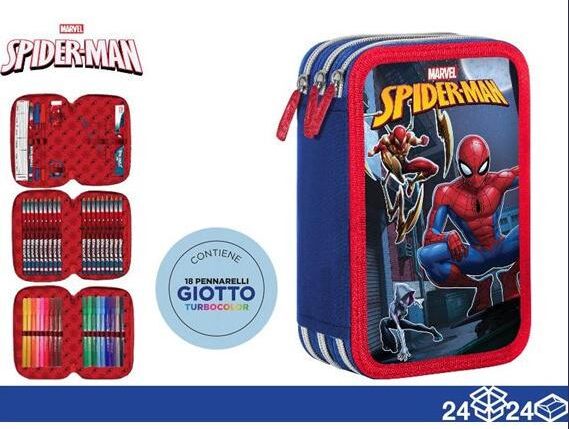 ASTUCCIO TRIPLO SPIDERMAN 18+18 GIOTTO ART.06971611