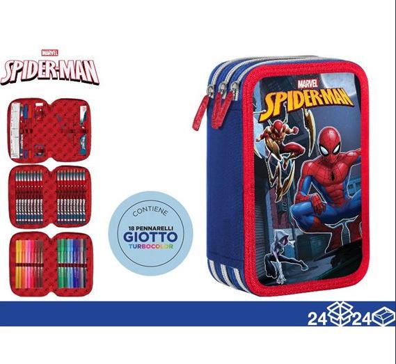 ASTUCCIO TRIPLO SPIDERMAN 18+18 GIOTTO ART.06971611 ASTUCCIO TRIPLO SPIDERMAN 18+18 GIOTTO ART.06971611
