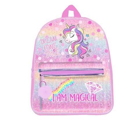 ZAINO ASILO PLAYTOY GLITTER MULTICOLOR ART.18272321 $