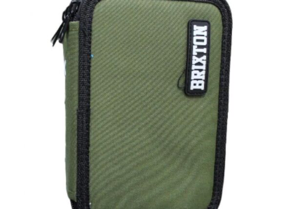 ASTUCCIO 3ZIP BRX MONOCOLORE VERDE ART.1004E2332B $