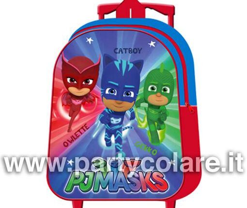 ZAINO ASILO PJ MASK C/TROLLEY