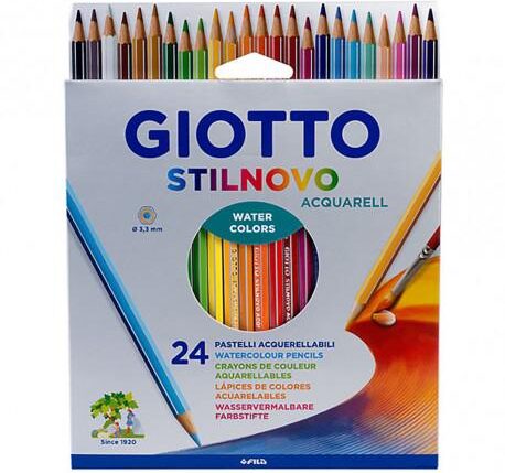 GIOTTO STILNOVO ACQUARELLABILI 24 PZ