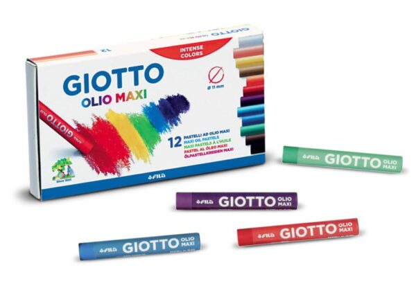 GIOTTO PASTELLI AD OLIO MAXI 12PZ