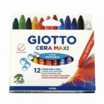 GIOTTO COLORI CERA MAXI 12PZ FILA.-29120 0-