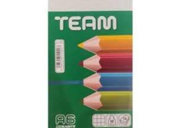 BLOCK NOTES A6-5MM 60FF TEAM 50GR. ART.00330744