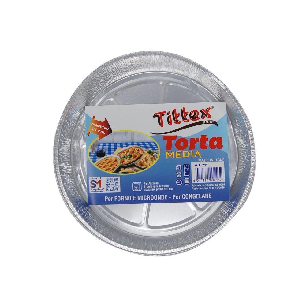 TITTEX CONT. ALLUMINIO TORTA MEDIA ART.711 TITTEX CONT. ALLUMINIO TORTA MEDIA ART.711