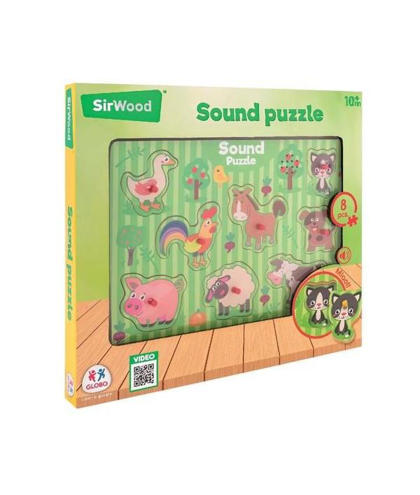 PUZZLE AD INCASTRO IN LEGNO 29X21.5CM B/O C/SUONO VERSI ANIMALI PUZZLE AD INCASTRO IN LEGNO 29X21.5CM B/O C/SUONO VERSI ANIMALI