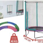TRAMPOLINO CON PROTEZIONE 1,4MT - 140X140X180CM
