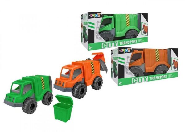 CAMION SPAZZATURA PLASTICA 40CM 2 COL ASS