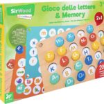 GIOCO SCACCHI DELLE PAROLE E MEMORY IN LEGNO 2IN1