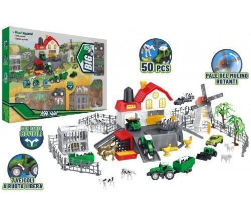 PLAYSET FATTORIA CON ANIMALI E MEZZI R.LIBERA 50 PZ