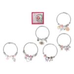 BRACCIALETTO METALLO CON CHARMS 6 ASS IN 12PZ D/BOX