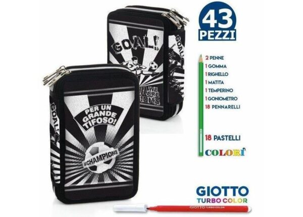ASTUCCIO TRIPLO BIANCO-NERO PER UN GRANDE TIFOSO