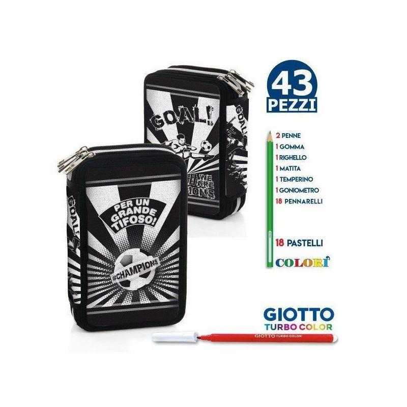 ASTUCCIO TRIPLO BIANCO-NERO PER UN GRANDE TIFOSO ASTUCCIO TRIPLO BIANCO-NERO PER UN GRANDE TIFOSO