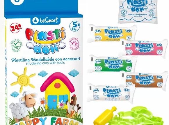 PLASTILINA-DOH HAPPY FARM 50GRX5 BE SMART ART.01050431