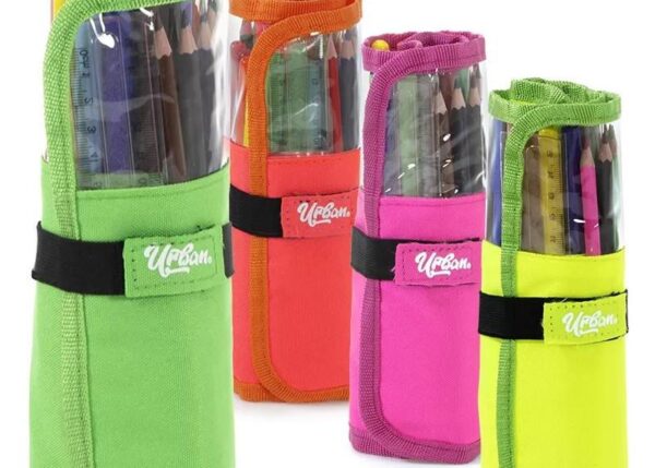 ASTUCCIO SCUOLA ROLLER POUCH 12+12 GIOTTO URBAN BS 4 NEON COLOR