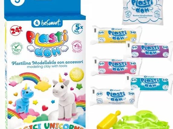 PLASTILINA-DOH UNICORNO 50GRX5 BE SMART ART.01050479