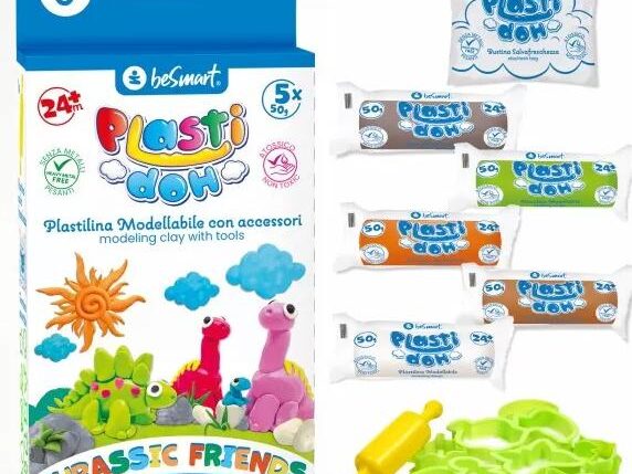 PLASTILINA-DOH JURASSICO 50GRX5 BE SMART ART.01050481
