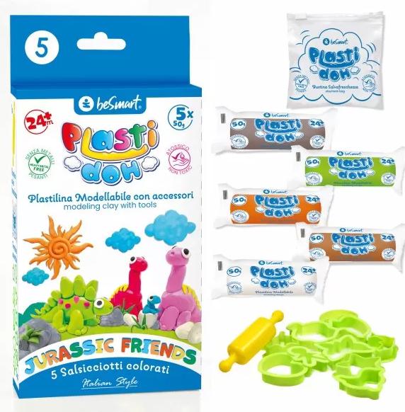 PLASTILINA-DOH JURASSICO 50GRX5 BE SMART ART.01050481 PLASTILINA-DOH JURASSICO 50GRX5 BE SMART ART.01050481