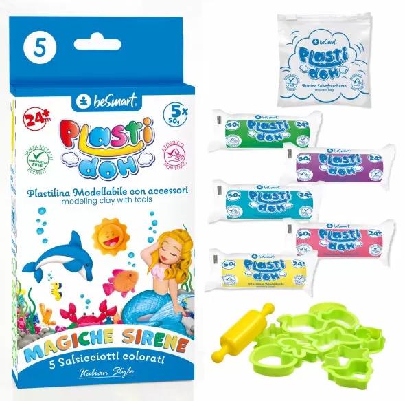 PLASTILINA-DOH MAGICHE SIRENE 50GRX5 BE SMART ART.01050482 PLASTILINA-DOH MAGICHE SIRENE 50GRX5 BE SMART ART.01050482