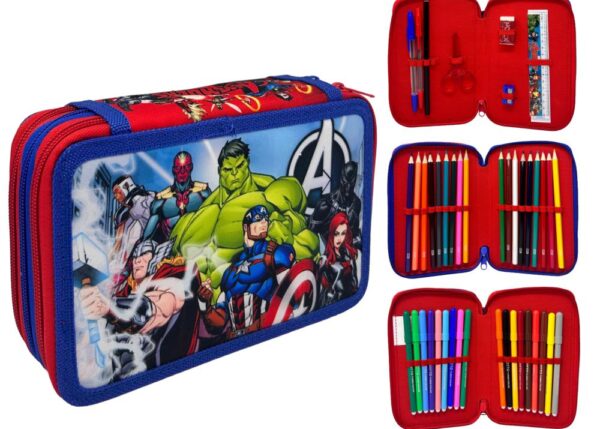 ASTUCCIO 3 ZIP AVENGERS 18+18 GIOTTO