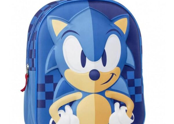 ZAINO ASILO 3D 31CM SONIC ART.06971659