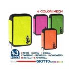 ASTUCCIO TRIPLO 18+18 GIOTTO URBAN BS 4 COLORI NEON