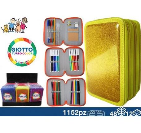ASTUCCIO GIOTTO 3 ZIP GLITTER