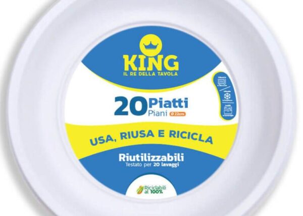 KING PIATTO PIANO $ RIUTILIZ. PZ.20