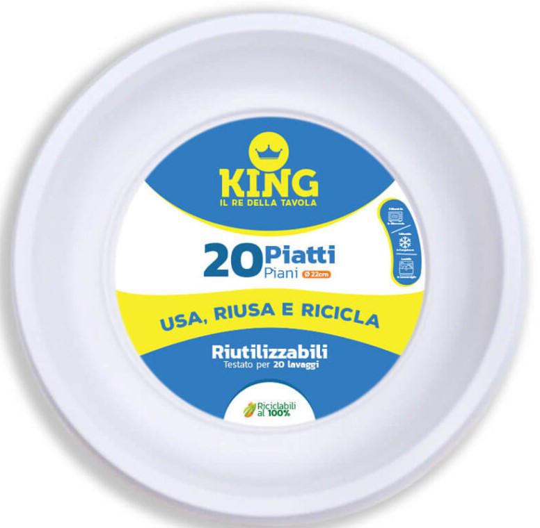 KING PIATTO PIANO $ RIUTILIZ. PZ.20 KING PIATTO PIANO $ RIUTILIZ. PZ.20