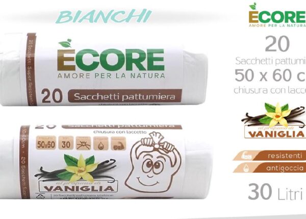 SACCHI SPAZZ. X 20 PZ 50X60 VANIGLIA