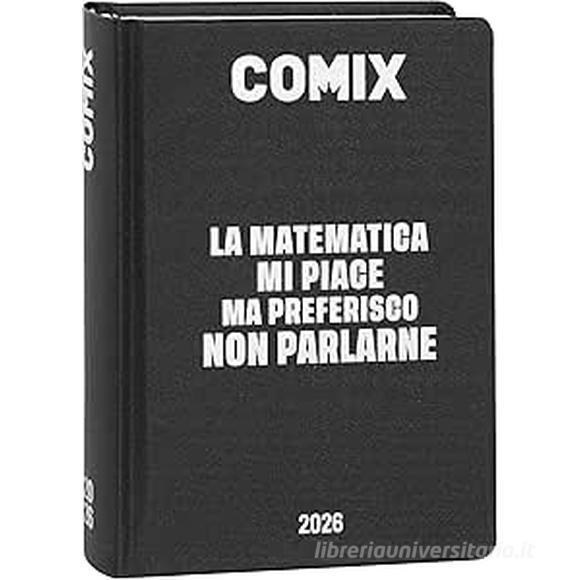 AGENDA COMIX 16M MIGNON PLUS BLACK&SILVER ART.74089BS AGENDA COMIX 16M MIGNON PLUS BLACK&SILVER ART.74089BS