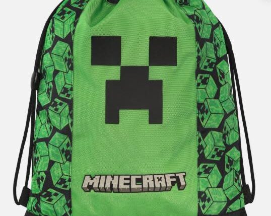 ZAINO COULISSE CON TASCA PIXEL MINECRAFT ART.74362