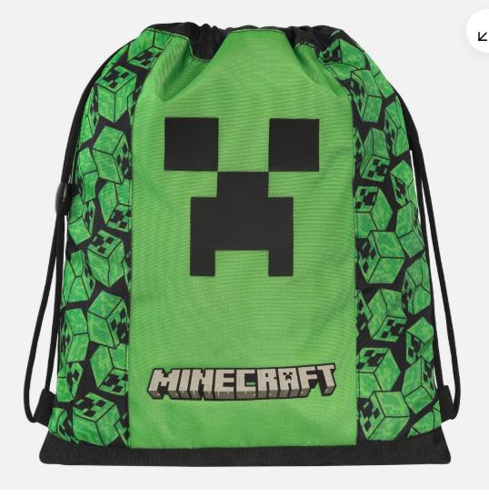ZAINO COULISSE CON TASCA PIXEL MINECRAFT ART.74362 ZAINO COULISSE CON TASCA PIXEL MINECRAFT ART.74362