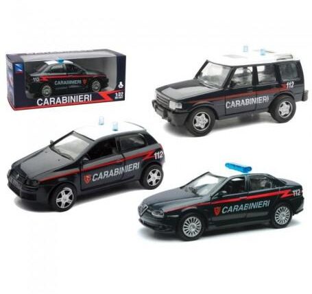 AUTO CARABINIERI 4 ASS MIS.1:32 ART.55003I